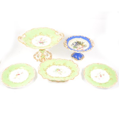 Lot 77 - Victorian bone china dessert service
