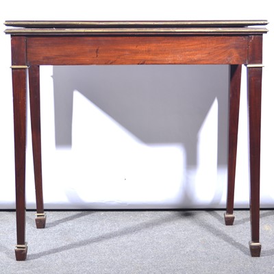 Lot 679 - George IV mahogany card table