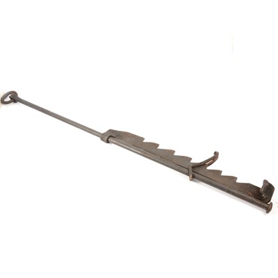 Lot 138 - Victorian iron jack kettle holder
