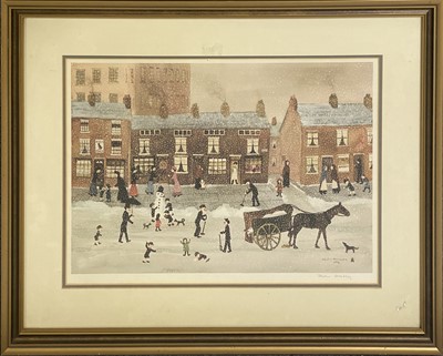 Lot 1071 - Helen Bradley, Snowman