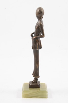 Lot 1014 - Josef Lorenzl, an Art Deco sculpture of a lady