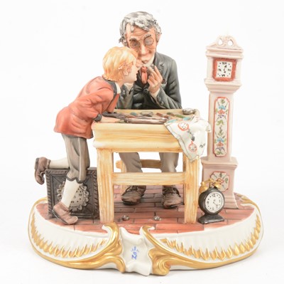Lot 45 - Four Capodimonte figure groups.