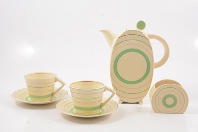 Lot 1019 - Clarice Cliff, an Art Deco Bonjour part coffee set
