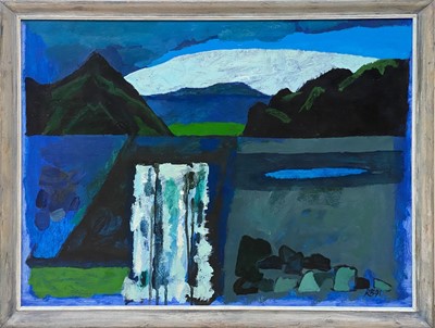 Lot 1149 - Roy Bizley, Landscape with distant icecap, 1991