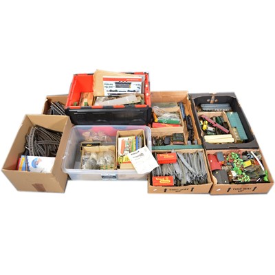 Lot 30 - A large quantity of OO and HO gauge model railway, seven boxes.