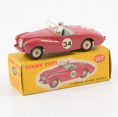 Lot 116 - Dinky Toys die-cast model no.107 Sunbeam Alpine Sports