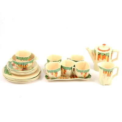 Lot 77 - A 1930s Royal Doulton Art Deco tea service, Maybells