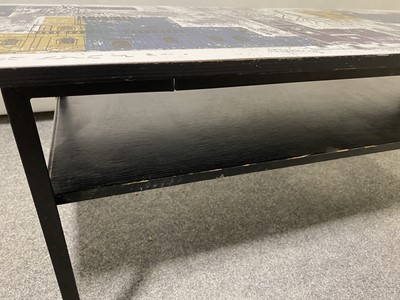 Lot 1064 - John Piper for Terence Conran, a 'London Skyline' coffee table, 1950s