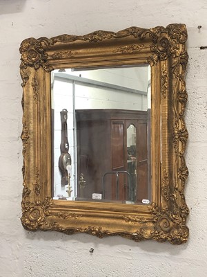 Lot 694 - Reproduction gilt framed wall mirror