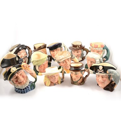 Lot 36 - Thirteen Royal Doulton character jugs