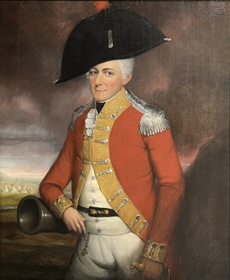 Lot 179 - Attributed to Lemuel Francis Abbott, Portrait of an Officer, possibly Admiral Benson