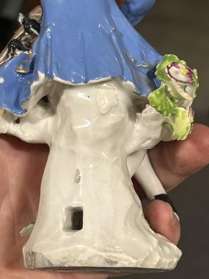 Lot 4 - Pair of Bow porcelain Musician figures