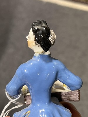 Lot 4 - Pair of Bow porcelain Musician figures