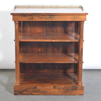 Lot 256 - Regency rosewood open bookcase