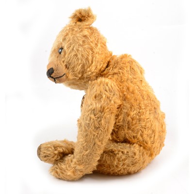Lot 285 - Steiff Teddy bear, 'Grumbly' early 20th century golden long mohair fur.