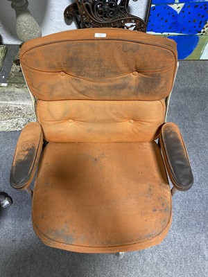 Lot 1080 - Charles and Ray Eames for Herman MIller, two armchairs, model ES104, 1970s