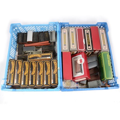 Lot 74 - Thirty-seven OO gauge model railway wagons and vans