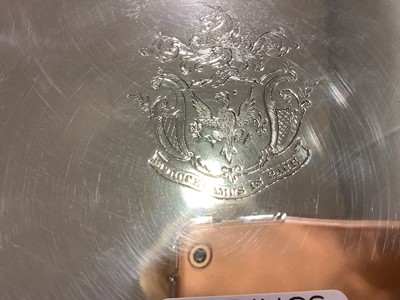 Lot 40 - George III Scottish silver waiter, James Gilsand/Gilliland, Edinburgh 1766.