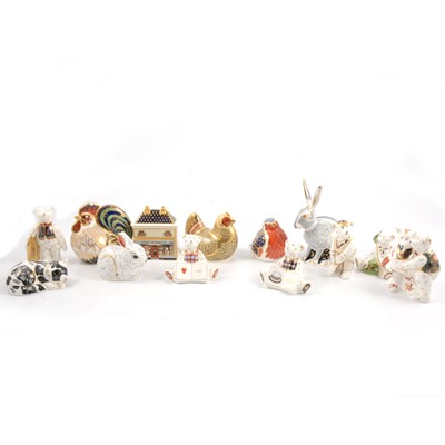 Lot 84 - Thirteen Royal Crown Derby paperweights.