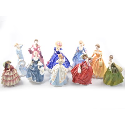 Lot 21 - Ten Royal Doulton lady figures