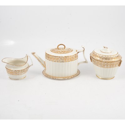 Lot 78 - A Derby four-piece teaset, 1800-1825