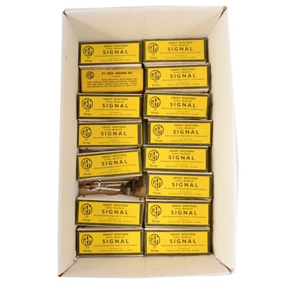 Lot 20 - Seventeen GEM TT gauge model railway signals.