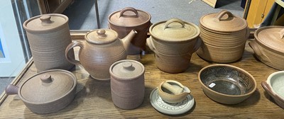 Lot 90 - Collection of Muchelney studio pottery table ware