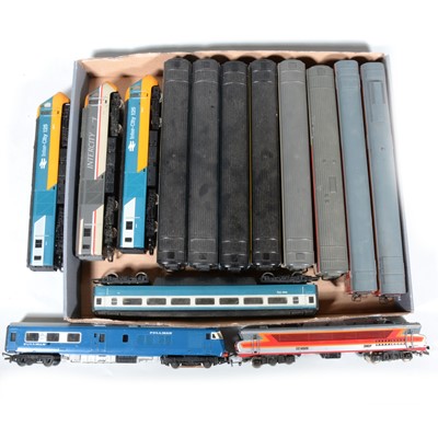 Lot 77 - Three Hornby OO gauge model railway Inter-city diesel locomotives and passenger coaches. etc