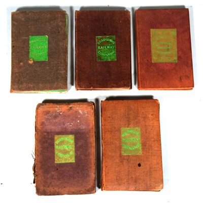 Lot 105 - Five Bradshaws Railway Companions