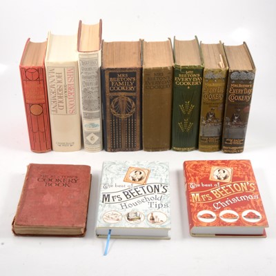 Lot 129 - A box of Mrs Beetons cookery and household management books