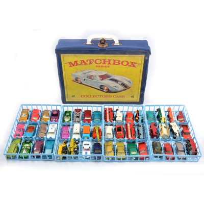Lot 153 - Matchbox Toys collector's carry case and loose models.