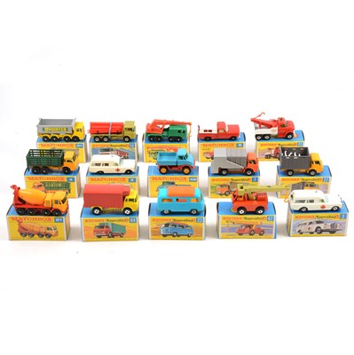 Lot 151 - Fifteen Matchbox regular wheel and Superfast boxed models