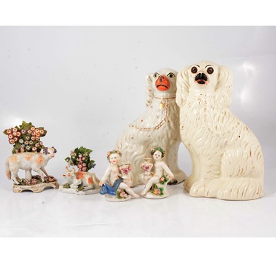 Lot 63 - Staffordshire pottery models
