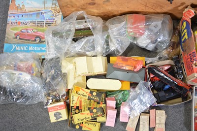 Lot 31 - A trunk of model railways and Matchbox models.