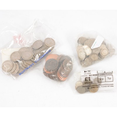 Lot 179 - Bank notes from 1930s onwards and some pre-decimal coinage.