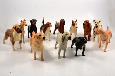 Lot 27 - Twelve Beswick dogs.