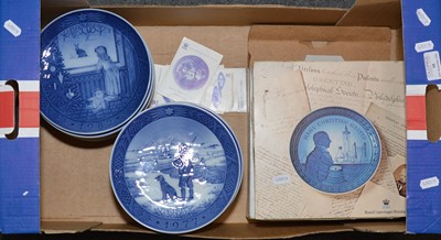 Lot 68 - Twenty Royal Copenhagen Year plates.