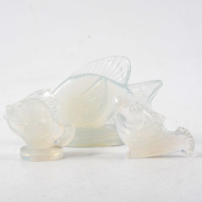 Lot 6 - Three Sabino opalescent fish.