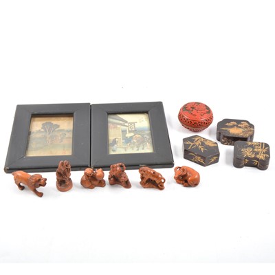 Lot 39 - Japanese netsuke, etc.