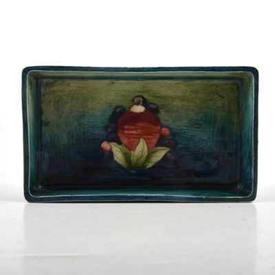 Lot 51A - William Moorcroft, Pomegranate pattern rectangular dish, circa 1925