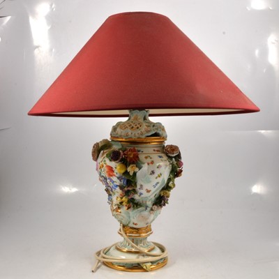 Lot 75 - Meissen porcelain covered vase