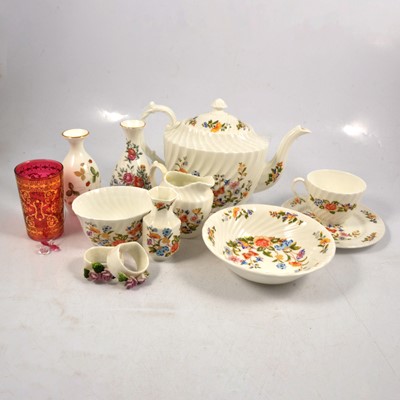 Lot 77 - Aynsley 'Cottage Garden' tea/dinner service, six place settings.