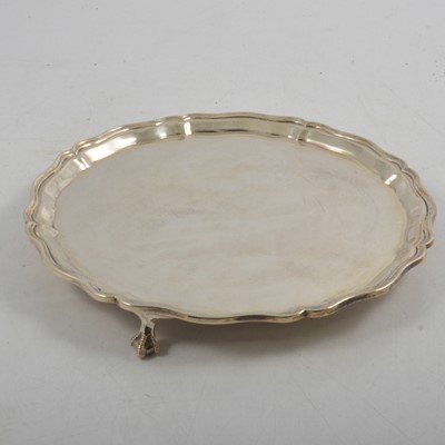 Lot 245 - Silver salver, E S Poyser & Sons Ltd, Sheffield 1968.