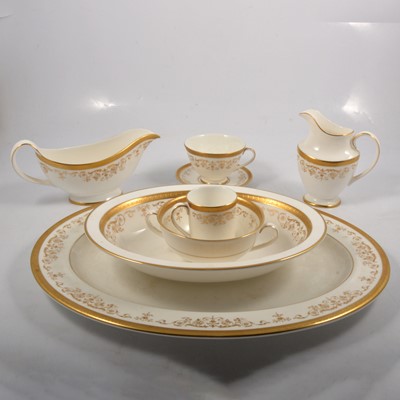 Lot 101 - Royal Doulton 'Belmont' pattern part dinner and tea service.