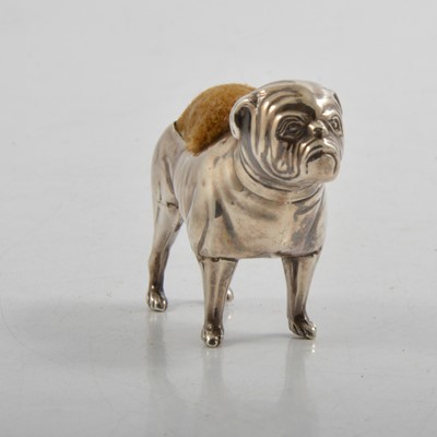Lot 218 - Edwardian novelty pin cushion, a bulldog