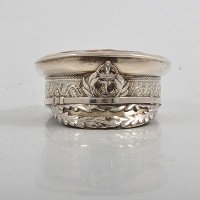 Lot 217 - Edwardian novelty pin cushion, a naval cap