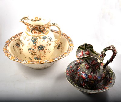 Lot 81 - Doulton Burslem 'Kew' pattern jug and bowl set, and another