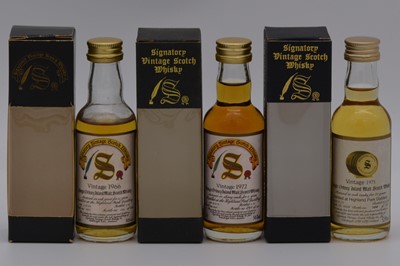 Lot 191 - Signatory Vintage - Highland Park 1966, 1972, 1975, three bottlings