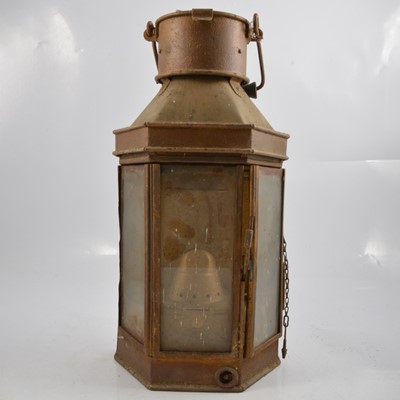 Lot 207 - Ship's lamp.