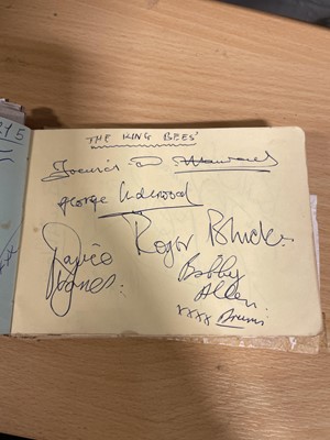 Lot 274 - An autograph book - circa 1960's collected from The Blue Boar, Watford Gap Service Station, M1.